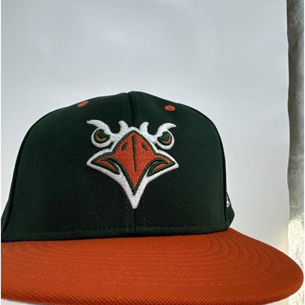 The Game Gametek A-Flex Hat Dark Green Orange Pro Shape Blank Cap GP341 Large